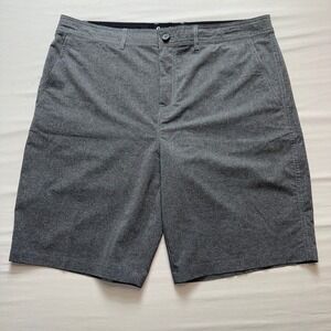 Goodfellow & Co Mens Hybrid Golf Shorts 38 Gray Heathered Stretch Quick Dry